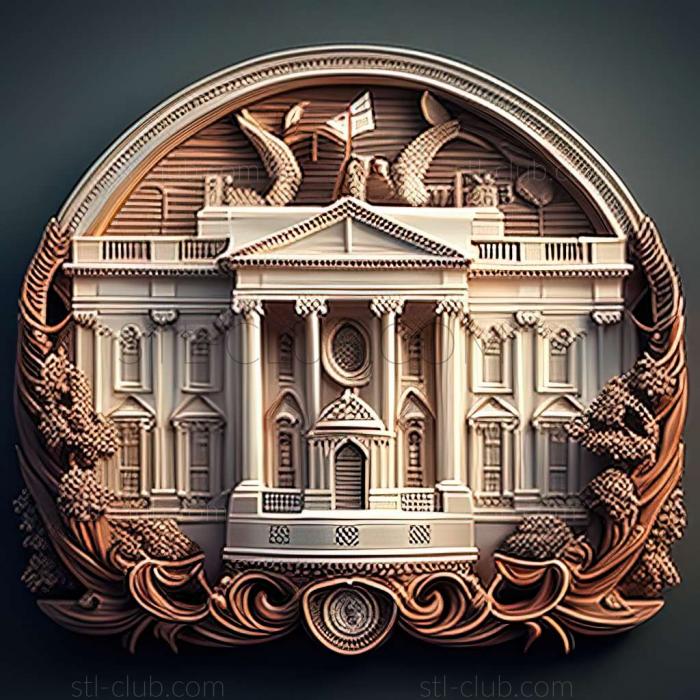 3D model white house (STL)